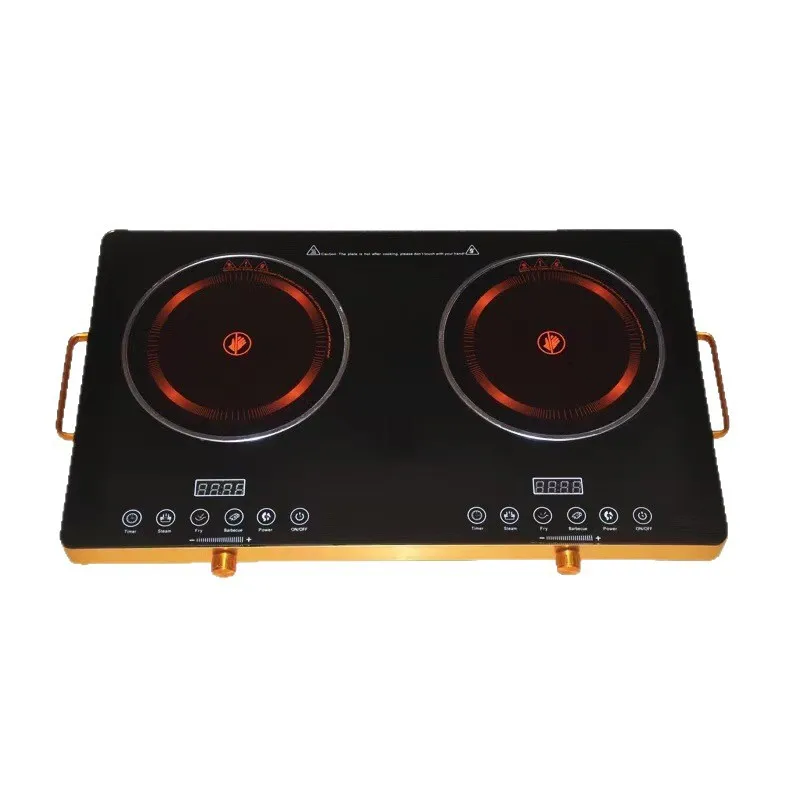 2026 Double-head double-burner electric ceramic stove, household electric induction cooker, desktop high-power appliance