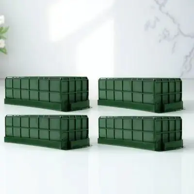 4 قطعة الطين زهرة مستطيلة لتقوم بها بنفسك أداة ترتيب الأزهار لحفل زفاف ديكور المنزل لوازم تغليف الزهور المجففة #6