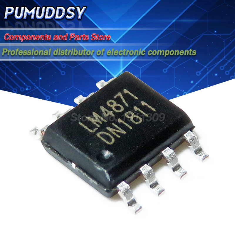 10PCS LM4871MX SOP8 LM4871 SOP 4871 3W Audio Amplifier with Shutdown Mode new and