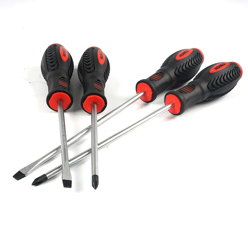 4pcs/set  Magnetic Screwdrivers Set 2 Phillips and 2 Flat Head CR-V Steel with comfortable grip for home use DIY