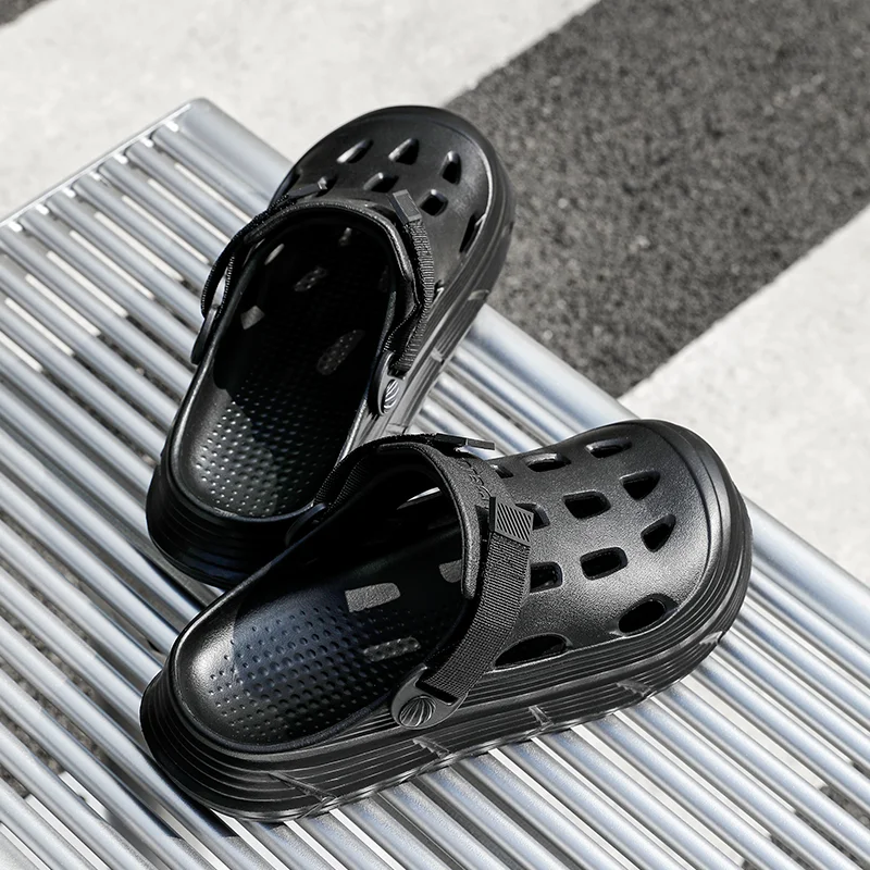 Men Anti-slip Garden Hole Shoes Male Soft Cozy Summer EVA Beach Sandals Boys House Home Indoor Outdoor Slippers Footwear