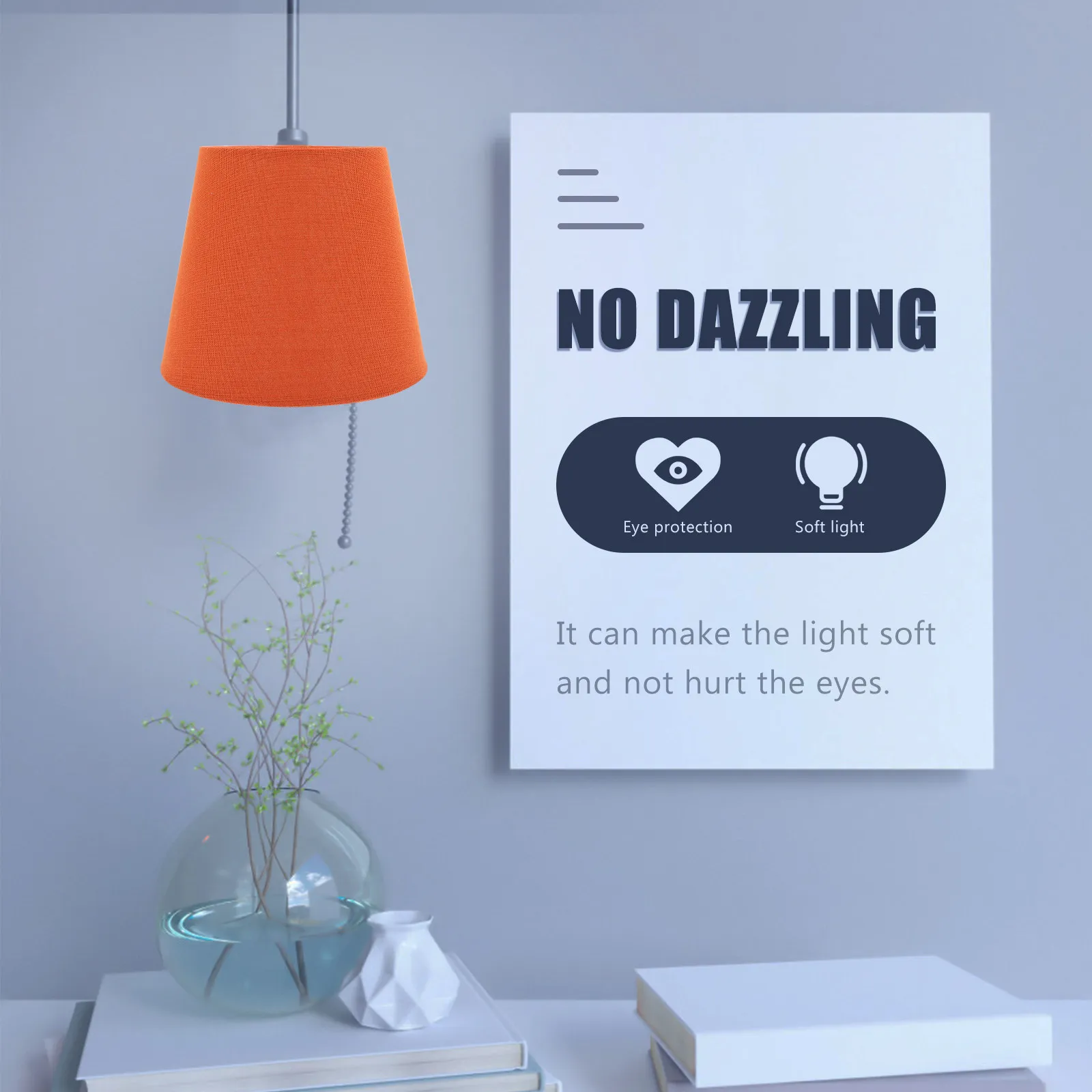 Table Lamp Shade E14 Socket Drum Shape Cloth and Iron Lampshade for Desk Bedside Living Room Study Hotel Indoor Light Cover