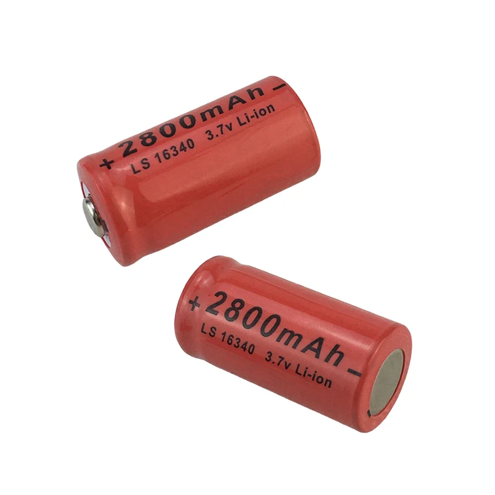 Caméra de sécurité au lithium-ion aste, SL16340, 3.7V, 2800mAh, CR123A, RCR 2024 ICR, 123 Nouveau