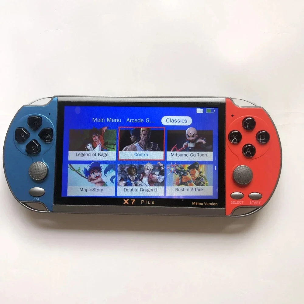 NEW 5.1 inch X7 Plus video game console 8GB dual joystick handheld game console children portable retro game console - view 5