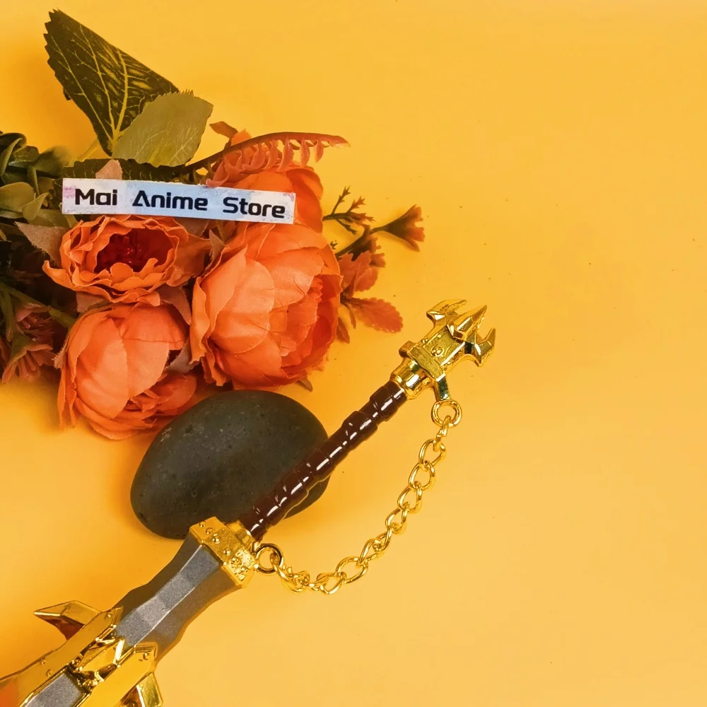 Espada de Metal Zelda Katana de 5,9 pulgadas y 15cm, tamaño Real, Katana Zelda japonesa, accesorio de Cosplay, sable samurái Original, cuchillo Ninja, juguete para regalo