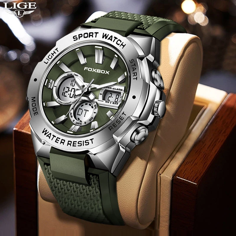 Lige Top Luxe Merk Heren Horloges Militaire Sport Chronograaf Mode Quartz Polshorloge Waterdichte Klok Logio Masculino 2023