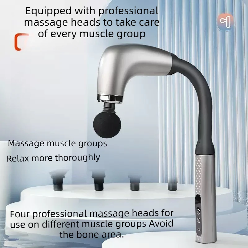 

Новинка 2026: Умный электрический массажный молоток-пистолет Smart Beam Gun, портативный массажер для спины, идеальный подарок