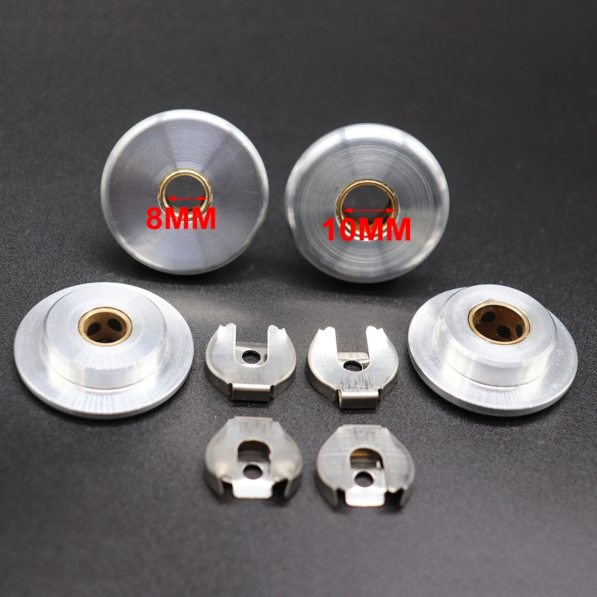 For Audi A1 8X A3 8L 8P 8/10MM Upgrade Manual Gear Shift Cable End Rod Linkage Selector Lever Pivot Bushing W/Lock Washer Clip - view 2