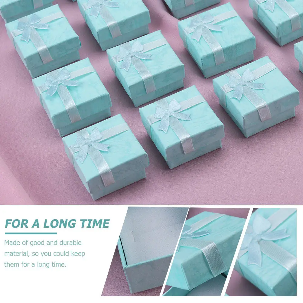 12Pcs Jewelry Gift Case Minimalist Design Jewelry Storage Container for Necklaces Earrings Rings Brooches Hair Clips Packaging