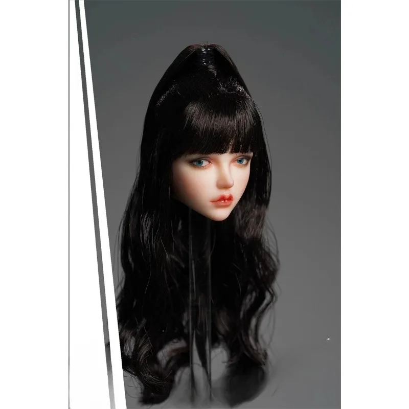 

KKP005 1/6 Scale Beauty Girl CARLIN Head Sculpt Movable Eye Head Carving Model for 12inch Female Action Figures Accessories