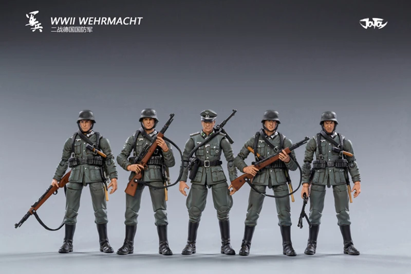 JOYTOY 1/18 3,75 Zoll Actionfigur (5 TEILE/SATZ) WWII Deutschland Wehrmacht Anime Collection Militärmodell