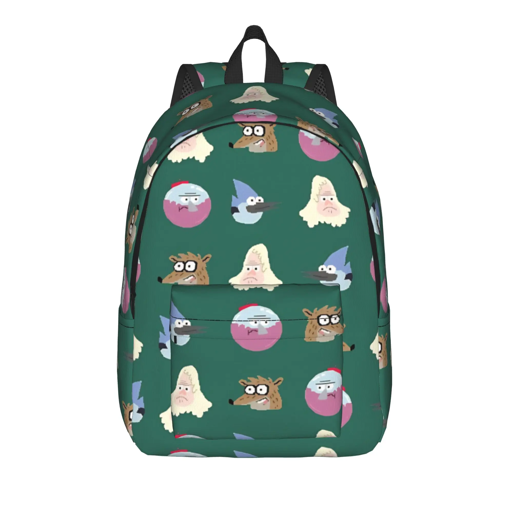 Back to school season Personalised cartoon  Schoolbag R-Regular show Couple Rucksack Backpack