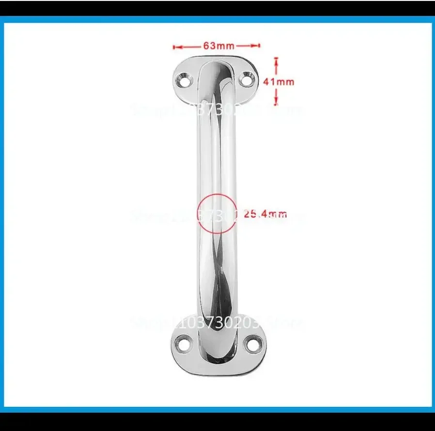 Boat Accessories Marine 200mm Marine Stainless Steel 316 Grip Handle Deck Handrail Polished Boat / RV /Bath Grip Handle 1pc