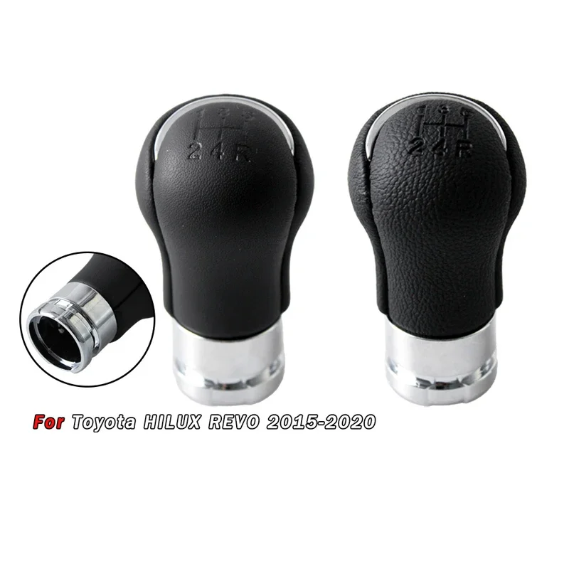 

5-Speed Leather Gear Shift Knob for Toyota Hilux Revo 2015-2020 -Car Transmission Shifter Handle, Durable Auto Accessories 2019