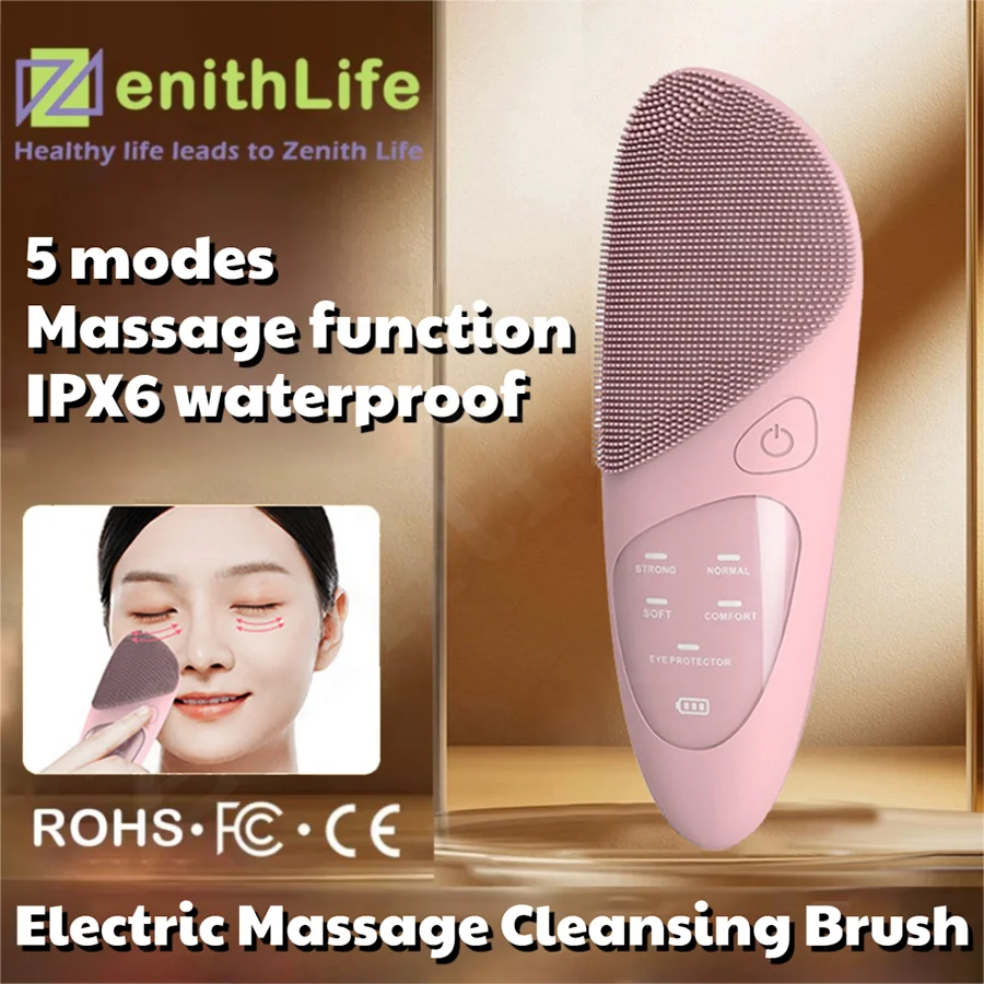 

ZenithLife Multifunctional Facial Cleansing Brush Multi-mode Powerful Cleaning 48°constant heating Temperature IPX7 Waterproof