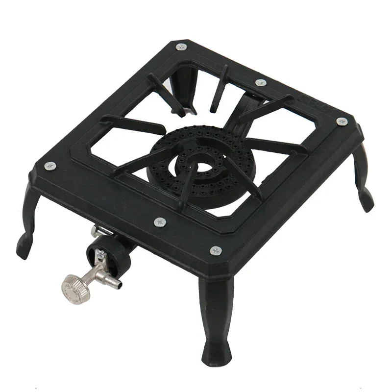 Burning Gas Stove, Iron Fierce Fire Stove, Natural Gas Electronic Ignition Low-Pressure Stove