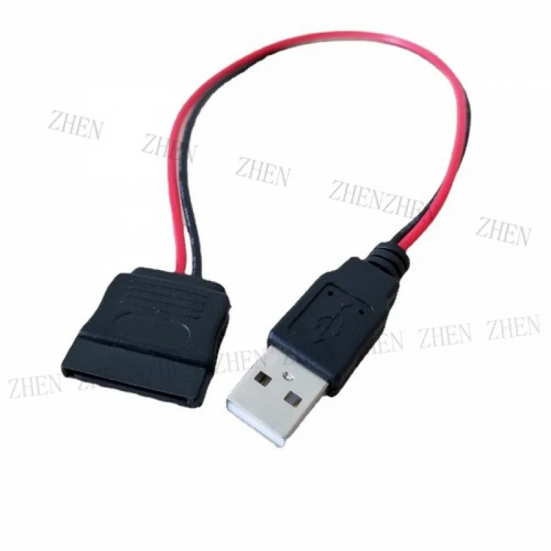 Y Y USB Male to 15Pin SATA Female Power Cable for Laptop 2.5 Hard Drive HDD SSD
