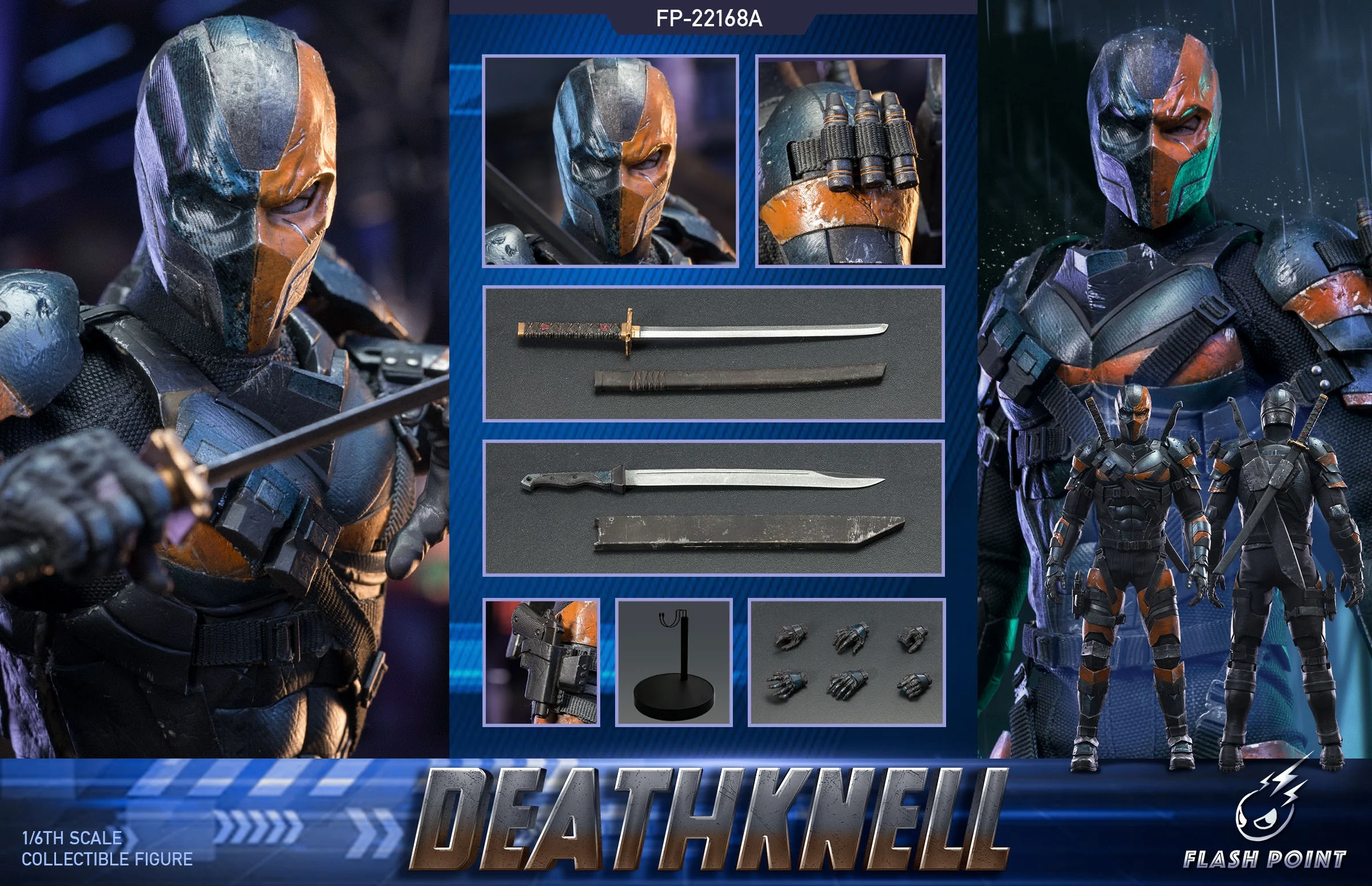 Flash Point FP-22169A 1/6 Deathknell Slade Joseph Wilson Mask Head Action Figure Collection Model