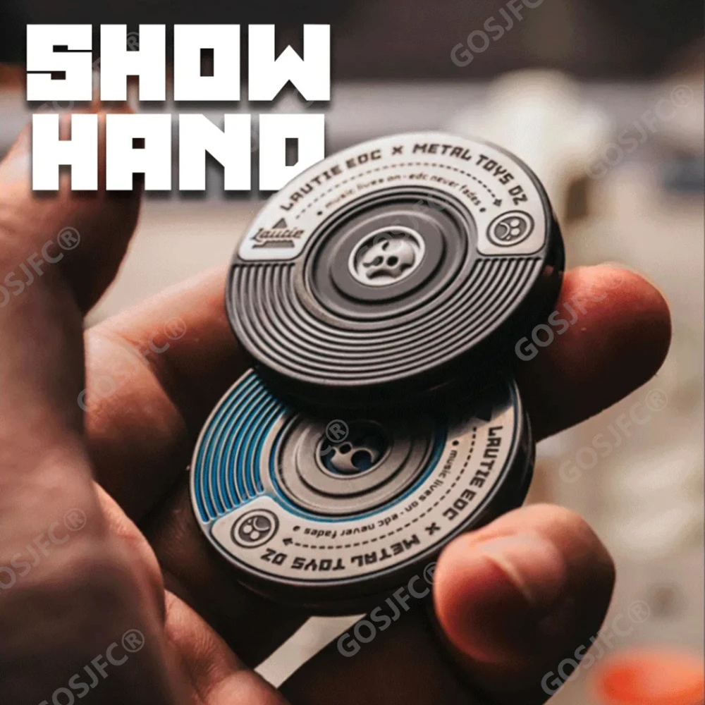 LAUTIE & Metal Toys Dz LONGPLAY Haptic Coin 2026 EDC SHOW Stress Relief Toy Fidget Toys For Adults Original Design ADHD-friendly