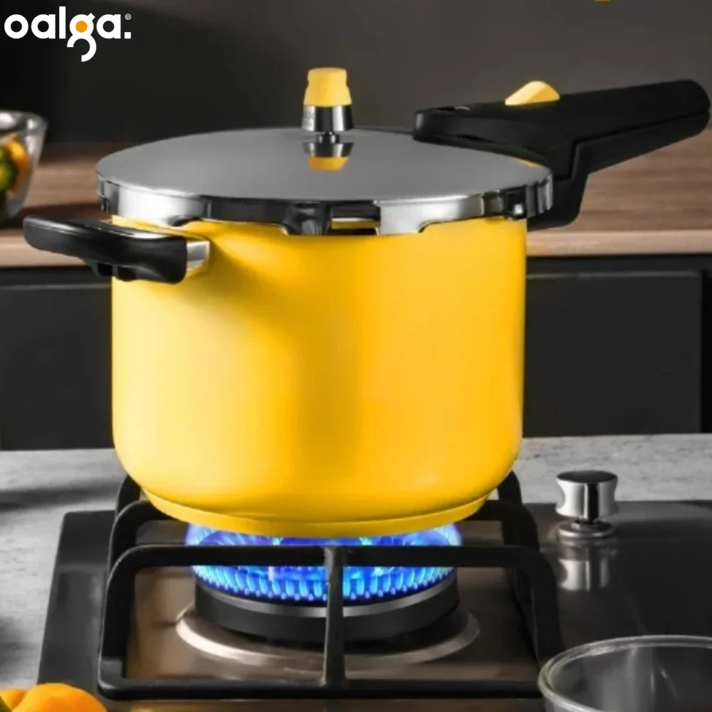 

304 Stainless Steel Pressure Cooker Household Pressure Cooker Gas Cooker Induction Universal Cookware 6L Autoclave Pot Arroceras