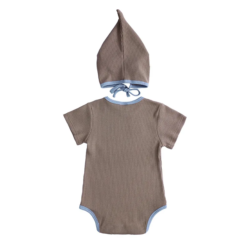 ส่วนบุคคลแขนสั้น Onesie Bodysuit เด็กกางเกง + แถบคาดศีรษะ Custom ทารกสาว Romper ของขวัญเด็ก Photoshoot