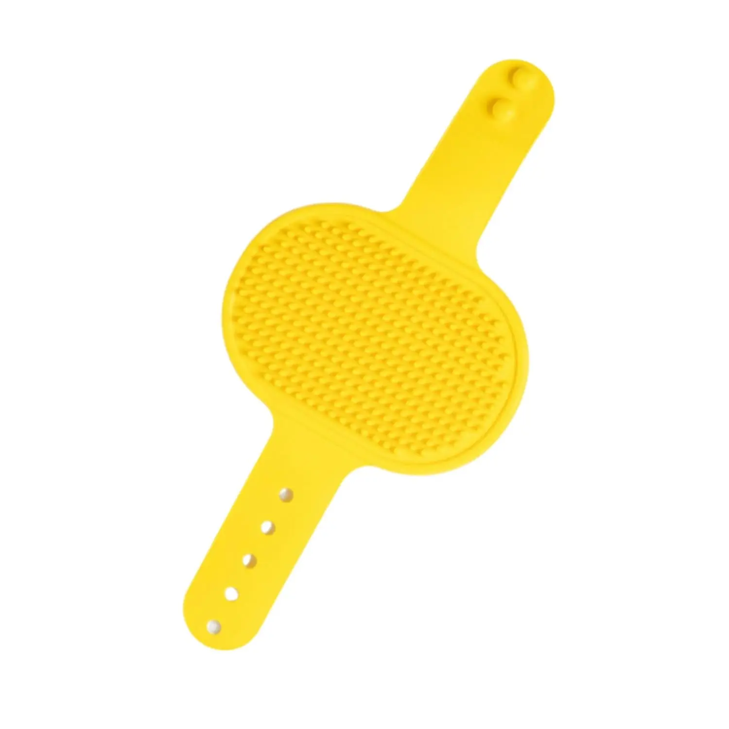 

Kole KI-DI518 Silicone Palm Brush for Dog & Cat Grooming，Yellow