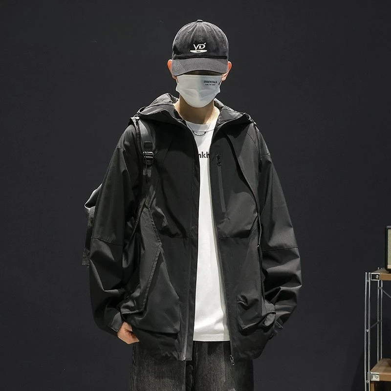 6XL 7XL Luxury Brand Men Spring Autumn Waterproof Jacket Windproof Windbreaker Climbing Fishing Hooded Coats Tactical Jacket