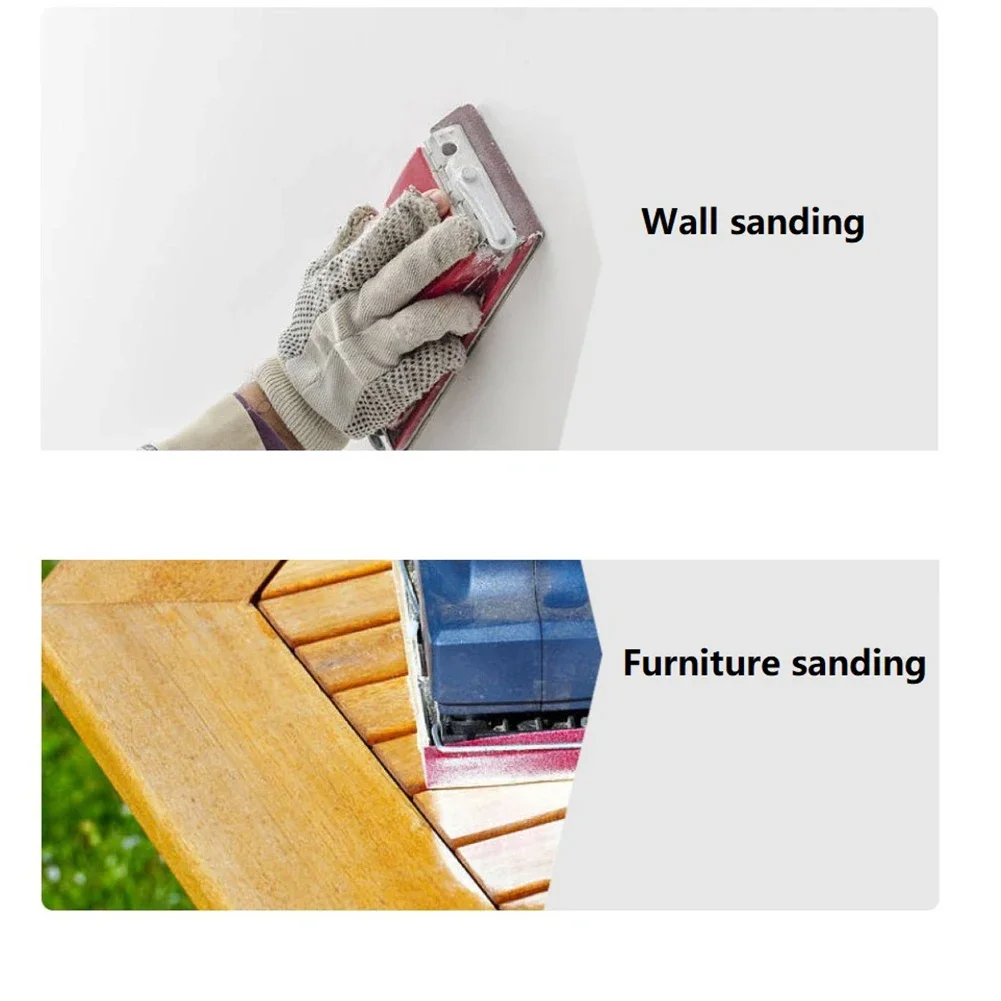 

Sandpaper Holder Hand Sander Sand Board Woodworking Grinding Home Lightweight 180*85*30mm Foam Handle High Quality