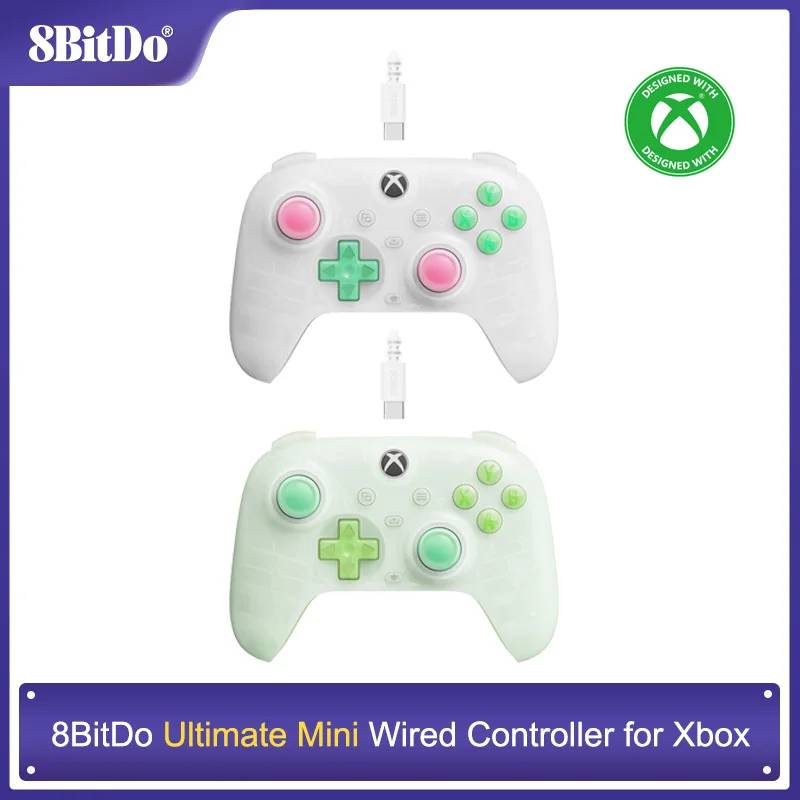 8BitDo Ultimate Mini Wired Controller for Xbox Hall Effect Joysticks and Triggers For Xbox Series X|S, Xbox One, Windows 10/11