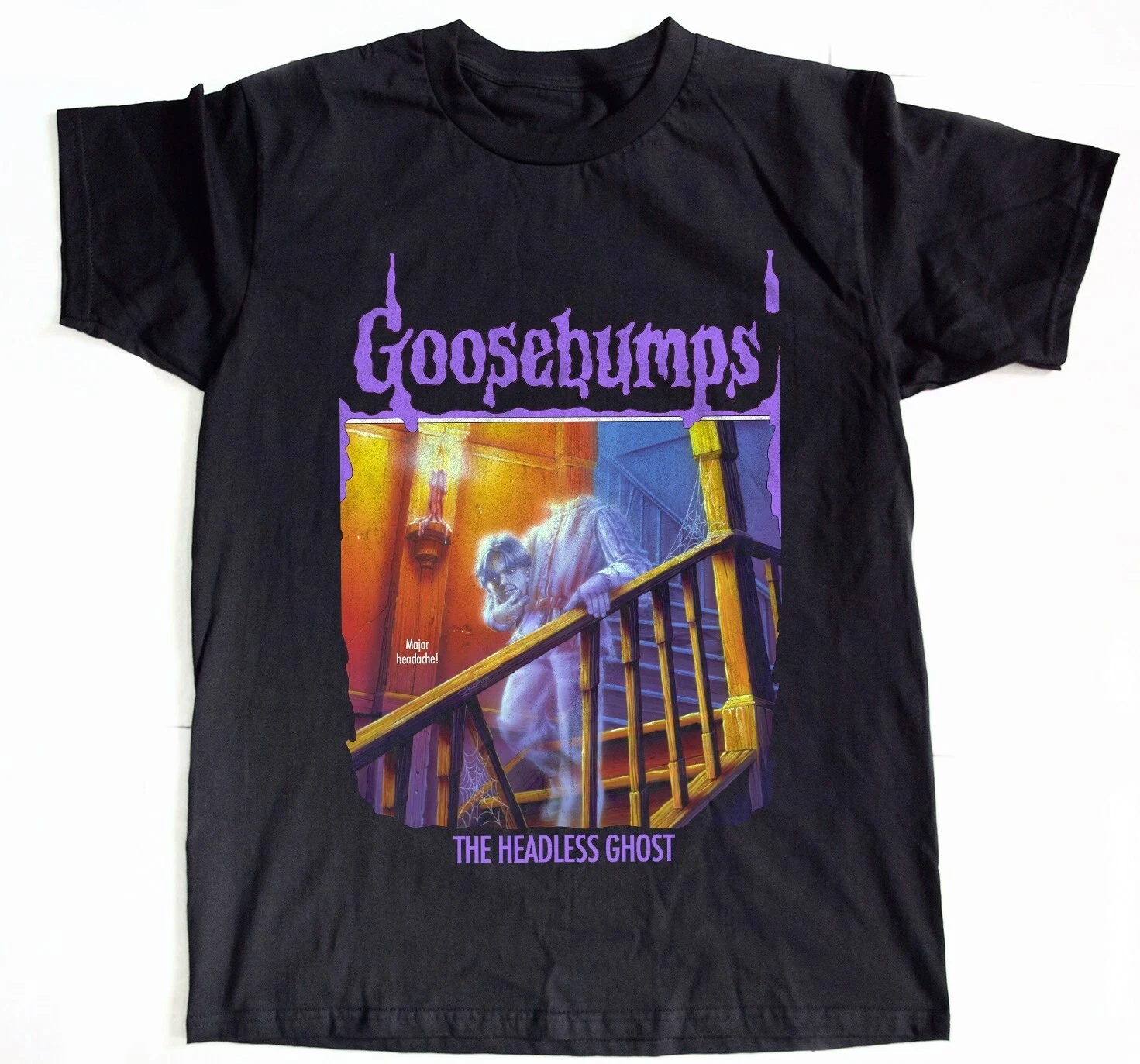 

Goosebumps - The Headless Ghost Horror T Shirt Tees Tops Unisex High Quality Cotton Short Sleeve High Street Fashion Oversized