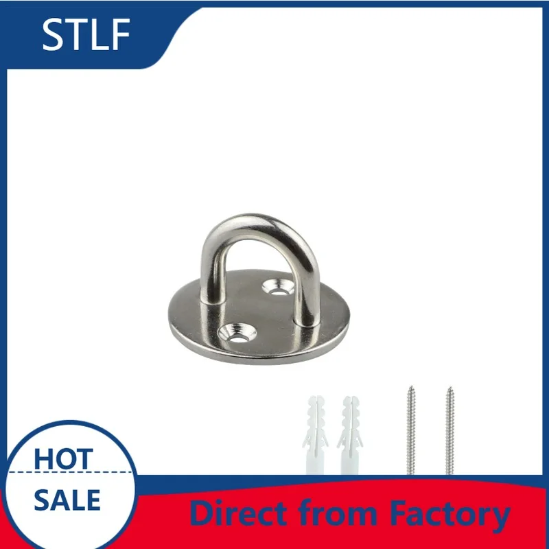 stlf 8pcs Stainless Steel 304 Hatch Latch Door and Boat Latches Playground Equipment Fixing Plates Hammock Chair Fastening