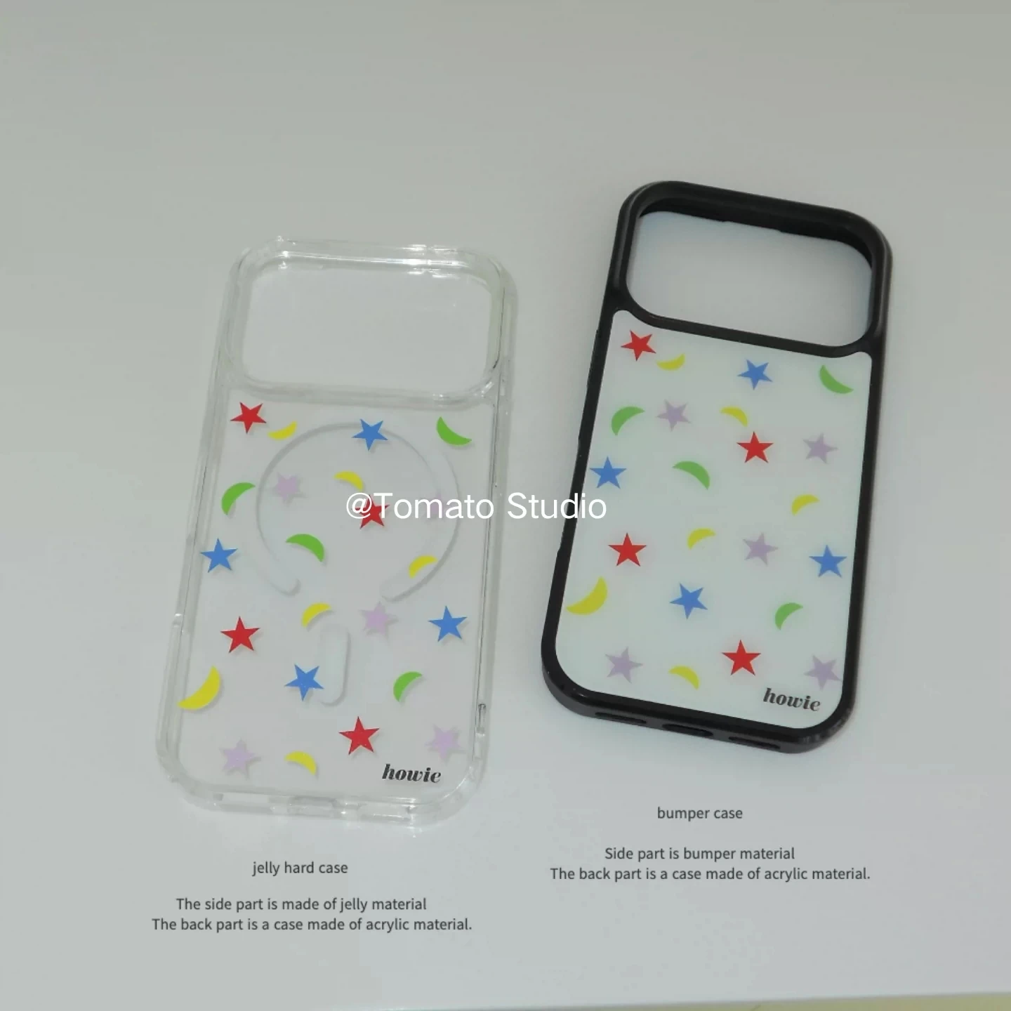 Korean Ins Colorful Stars Minimalist Moon Phone Case For iPhone 18 DUO 17 16 15 14 13 12 11 Pro Max XR XS Plus 17air Soft Cover