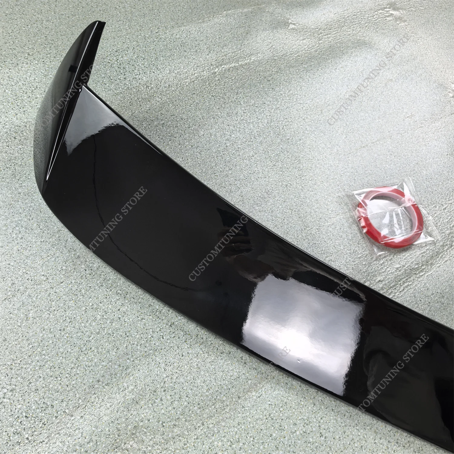 Gloss Black Rear Roof Spoiler For Seat Leon MK3 3.5 5F8 ST Touring TSI TDI Standard 2013-2019 4-Door Estate Bodykits Tuning view 5