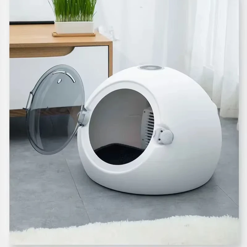 

Smart Self-Cleaning Cat Toilet Automatic & Plastic for Multiple Large Cats English Version Version Litter Box