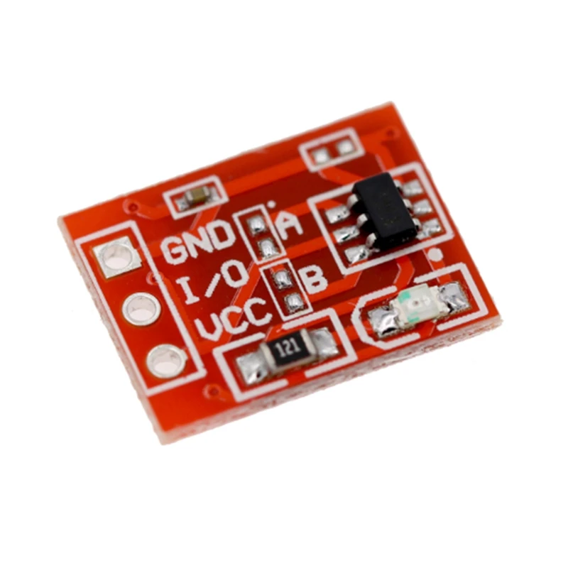 Modular Self-Locking Jog interruptor capacitivo, Touch Button, transformação de canal único, Ttp223, 150pcs