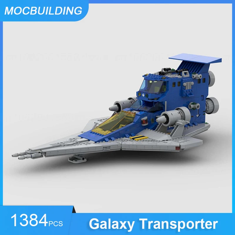 MOC Building Blocks Galaxy Transporter Model DIY Assemble Bricks Space Educational Creative Collection Toys Xmas Gifts 1384PCS