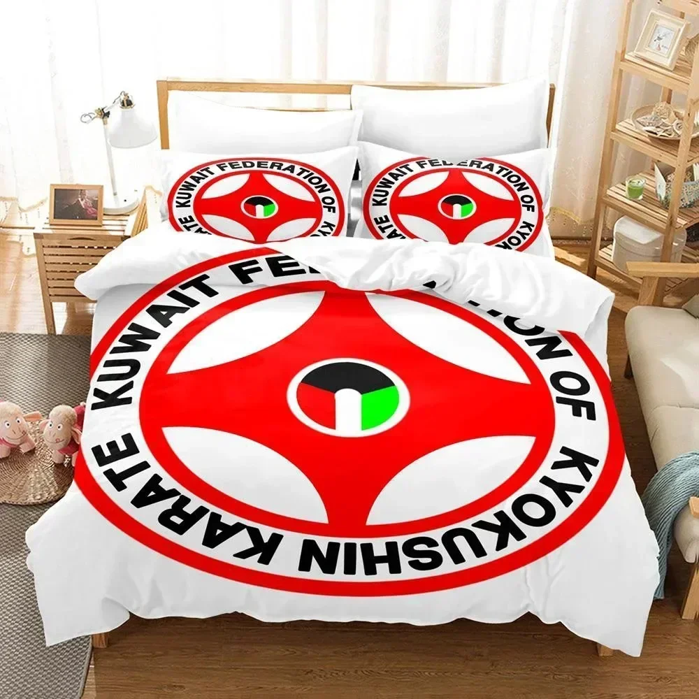 3D Printed Kyokushin Karate Bedding Set Duvet Cover Sheet Printed Bed Set Pillowcase Bed Full Queen King Size Comforter Bedroom