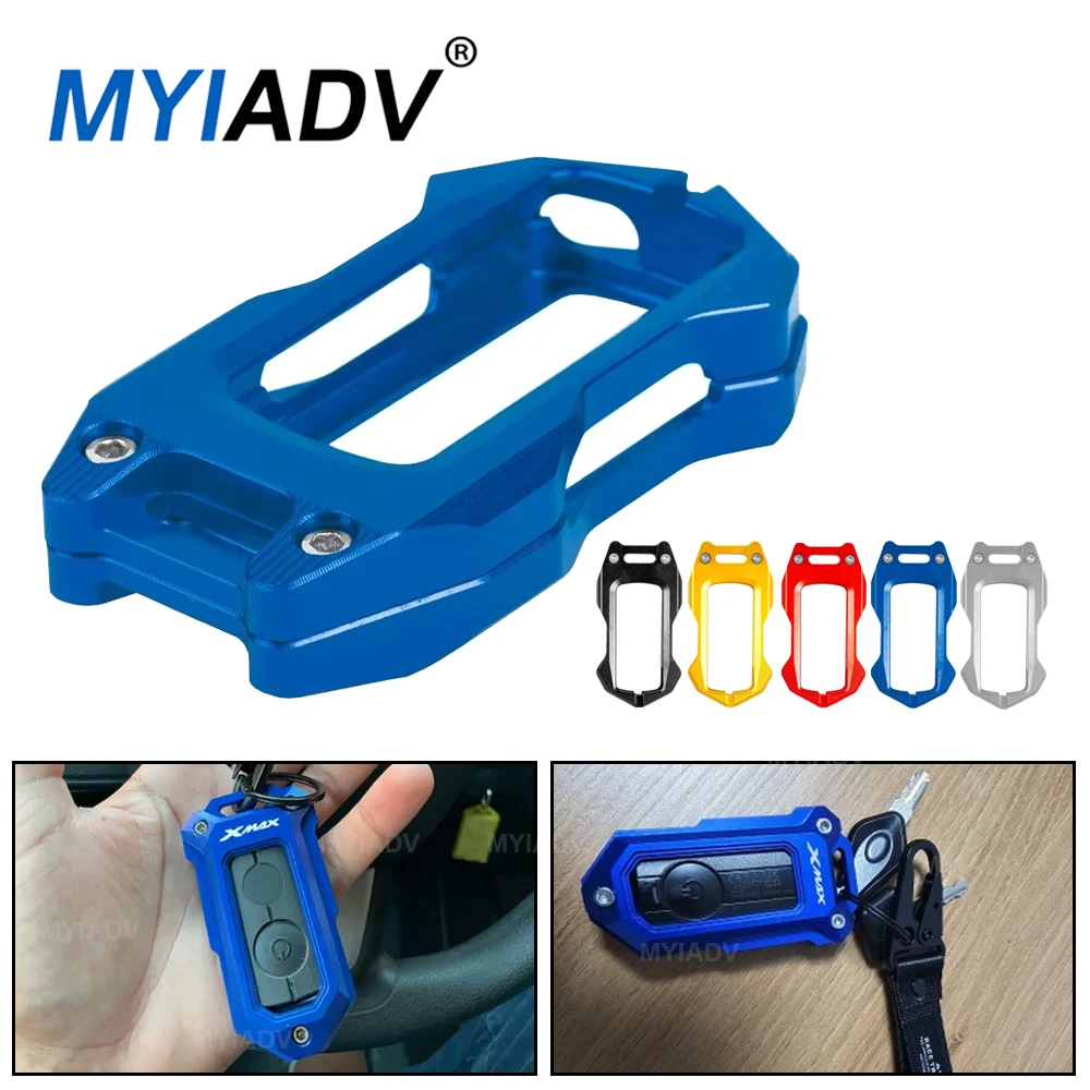 Motorcycle Remote Key Case Shell For Yamaha XMAX400 XMAX300 XMAX250 XMAX125 XMAX 400 Keyless Holder Protective Cover Accessories