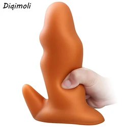 Liquid Silicone Huge Anal Plug Dildos Erotic Anal Dilator Penis Sex Toys for Stimulate Anus Vagina Soft Butt Plug Masturbator