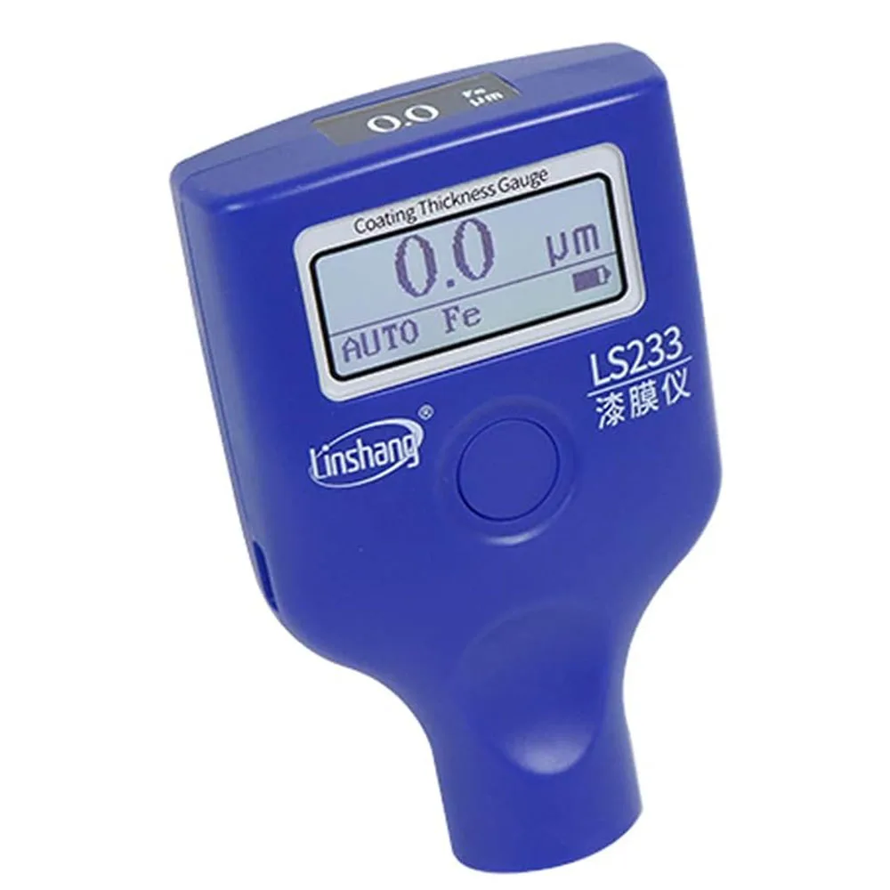 LS233 Automotive Car Paint Thickness Meter with Dual Screen Fe/NFe Coating Thickness Gauge 0.0-2000um