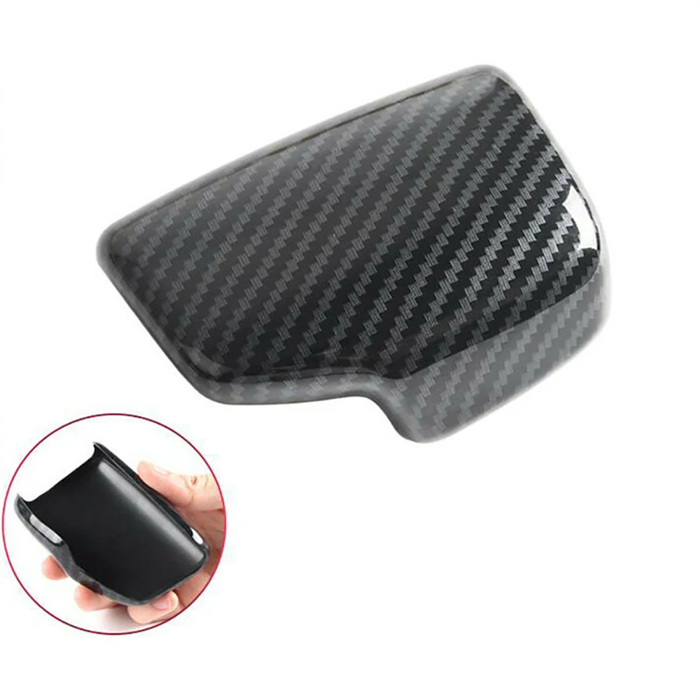 1Pc Carbon Fiber Auto Interieur Pookknop Cover Trim Voor Audi A4 (B9) 2017-2020