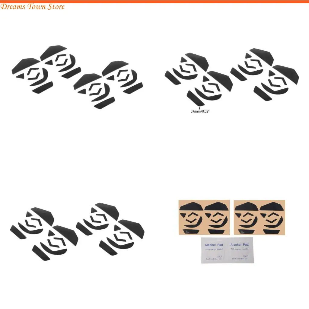 

HX6A Mouse Feet Curved Mouse Skates Mouse Glides Pad for G502 Mice 4Set