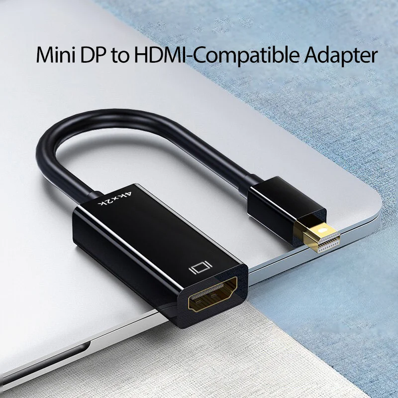 4 K Mini DP to HDMI-Compatible Adapter Converter Display Port Male DP to Female HD TV Cable Adapter Video Audio For PC TV