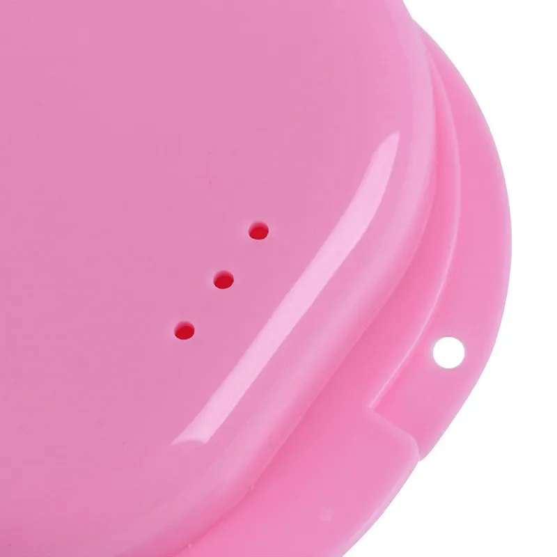 Denture Storage Box Dental Orthodontic Retainer Case Mini Tooth Box False Teeth Appliance Container Mouthguard Organizer