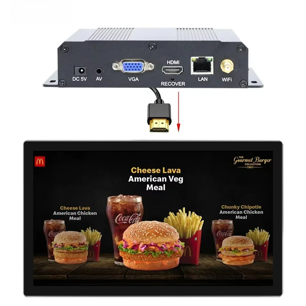 

Reliable Digital Signage Indoor Media Player For Advertising With CMS Software Metal Other Advertising Media Player Equipment