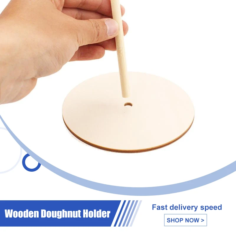 1 Set Wooden Doughnut Holder Dessert Display Rack Dim Sum Bread Sales Rack Donut Stand Birthday Party Wedding Table Decoration