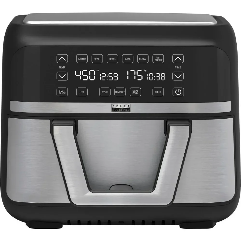

Air Fryers, 9-qt. Digital Air Fryer with Dual Flex Basket - Stainless Steel