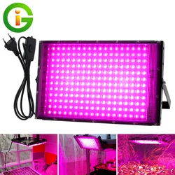 Luz LED de espectro completo con soporte, lámpara Phyto con interruptor de encendido/apagado para iluminación de crecimiento de plantas hidropónicas de invernadero, AC220V