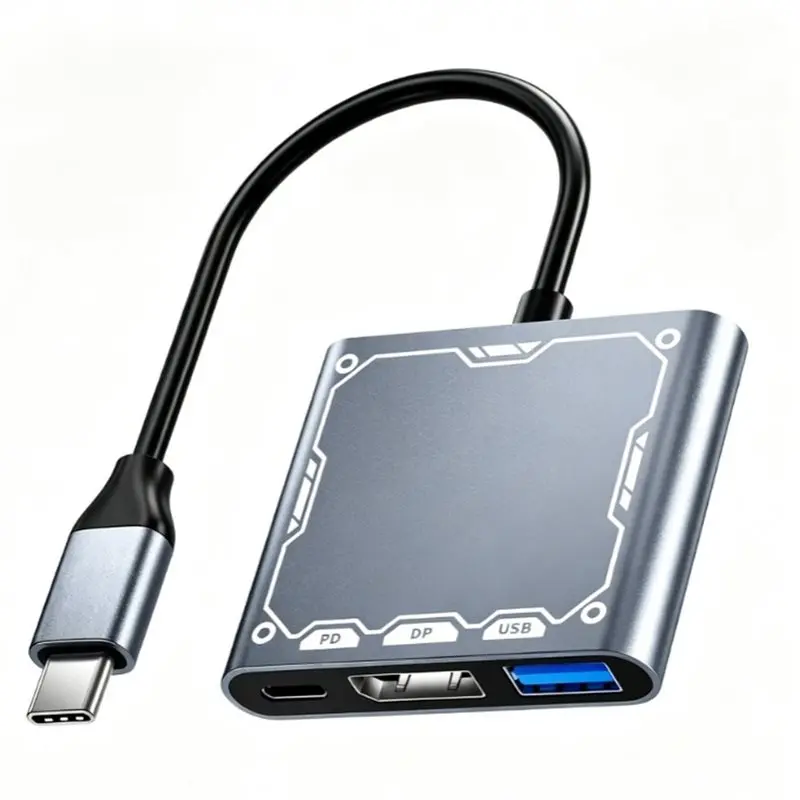 N93RNEW! Type C To Displayport Adapter Dock, USB C To DP 1.4+ USB 2.0+ PD 100W Charging, Supports DP ALT Mode For
