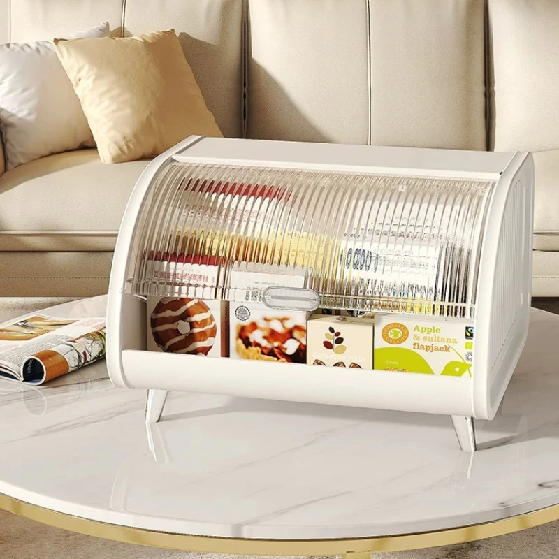 Large Capacity Entryway Storage Box Damp Proof Easy Wipe Key Holder Mask Bin Bread Container Snack Caddy for Living Room
